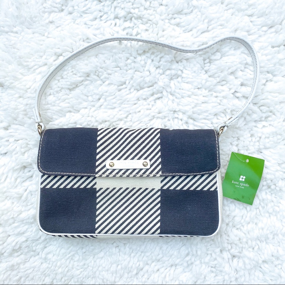 Kate Spade Y2K Bea Mini Bag White and Chocolate